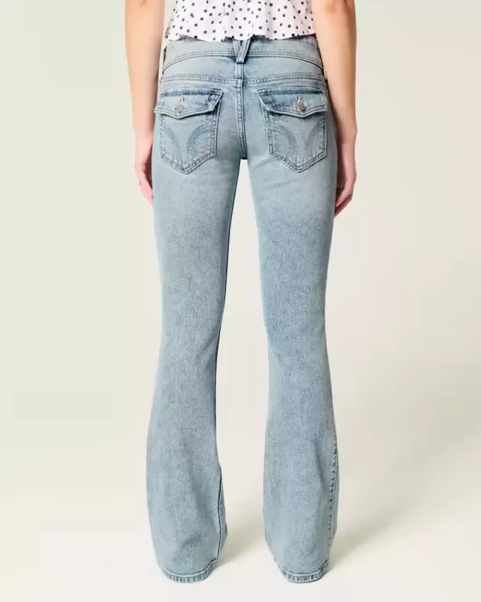 Jeans bootcut a vita bassa