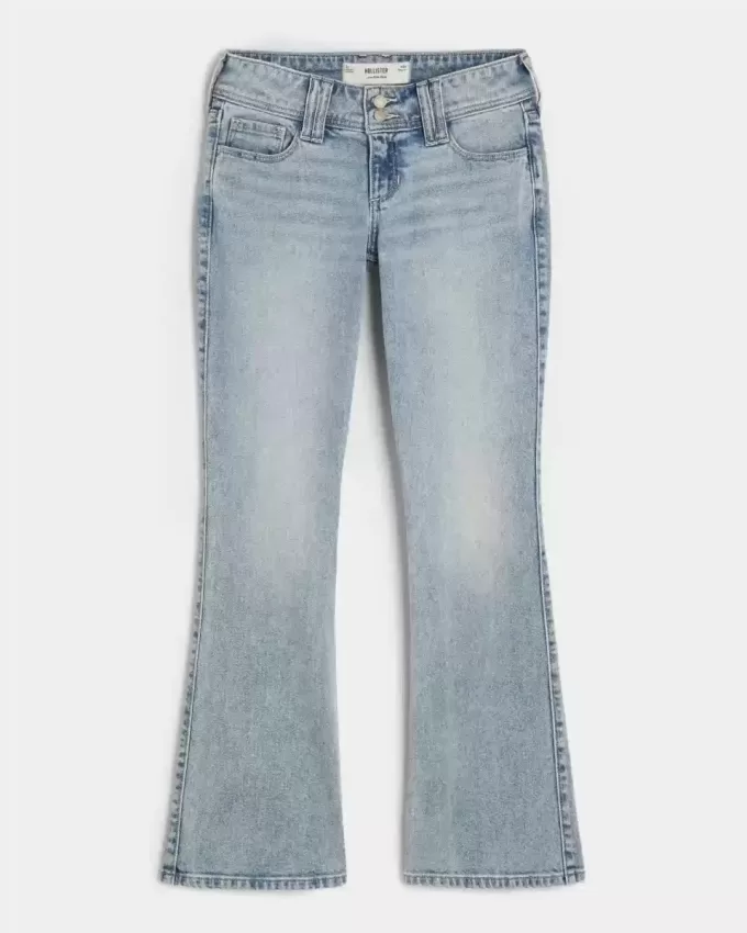 Jeans bootcut a vita bassa