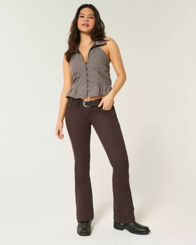 Jeans bootcut a vita bassissima