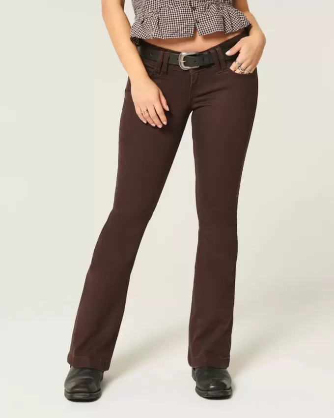 Jeans bootcut a vita bassissima