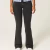 Jeans bootcut neri lavati a vita bassa Jeans bootcut neri lavati a vita bassa