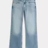 Jeans bootcut rilassati con lavaggio medio
