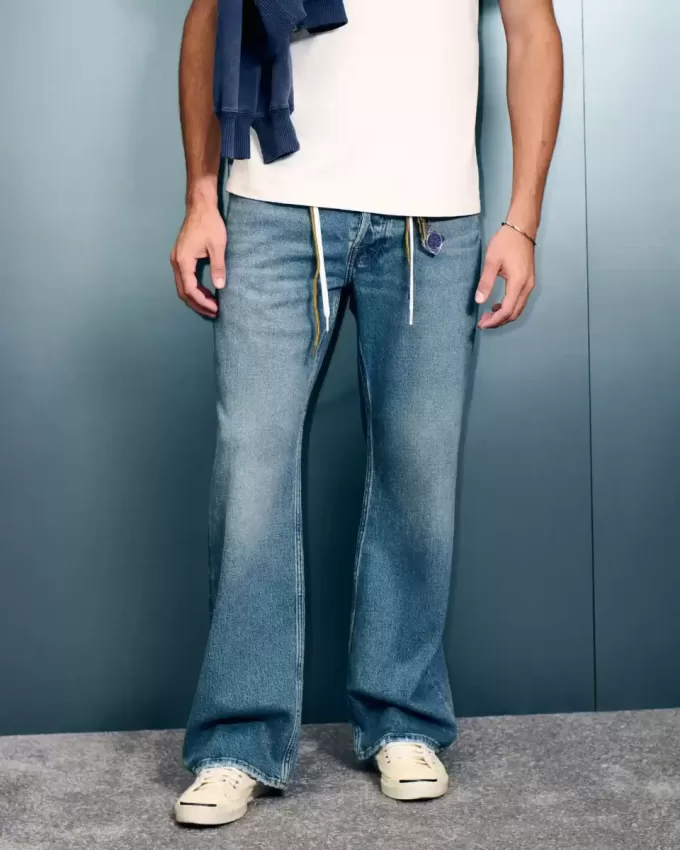 Jeans bootcut rilassati Hermosa lavaggio medio