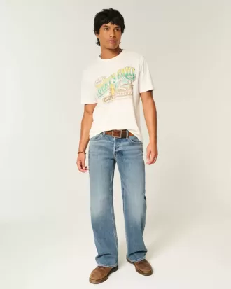 Jeans bootcut rilassati Hermosa lavaggio medio