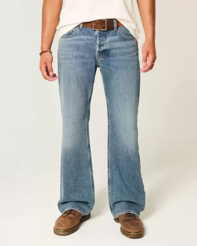 Jeans bootcut rilassati Hermosa lavaggio medio