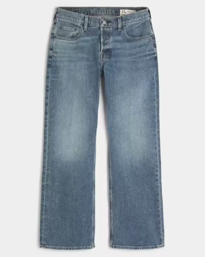Jeans bootcut rilassati Hermosa lavaggio medio