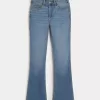 Jeans Curvy a vita media con lavaggio medio