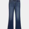 Jeans Curvy a vita media con lavaggio medio