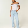 Jeans da papà curvy a vita alta