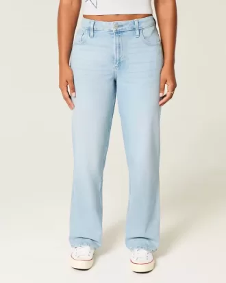 Jeans da papà curvy a vita alta