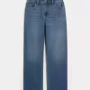 Jeans da papà curvy a vita alta