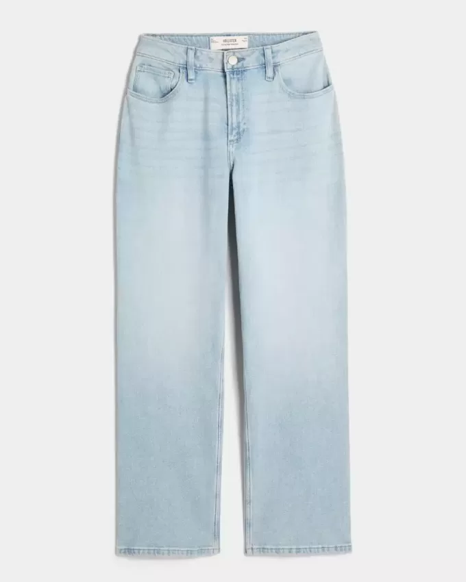 Jeans da papà curvy a vita alta