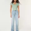Jeans Dad a vita alta con lavaggio medio