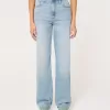 Jeans Dad a vita alta con lavaggio medio