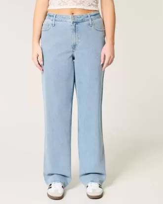Jeans Dad a vita alta con lavaggio medio