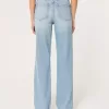 Jeans Dad a vita alta con lavaggio medio
