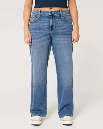 Jeans Dad a vita alta lavaggio scuro