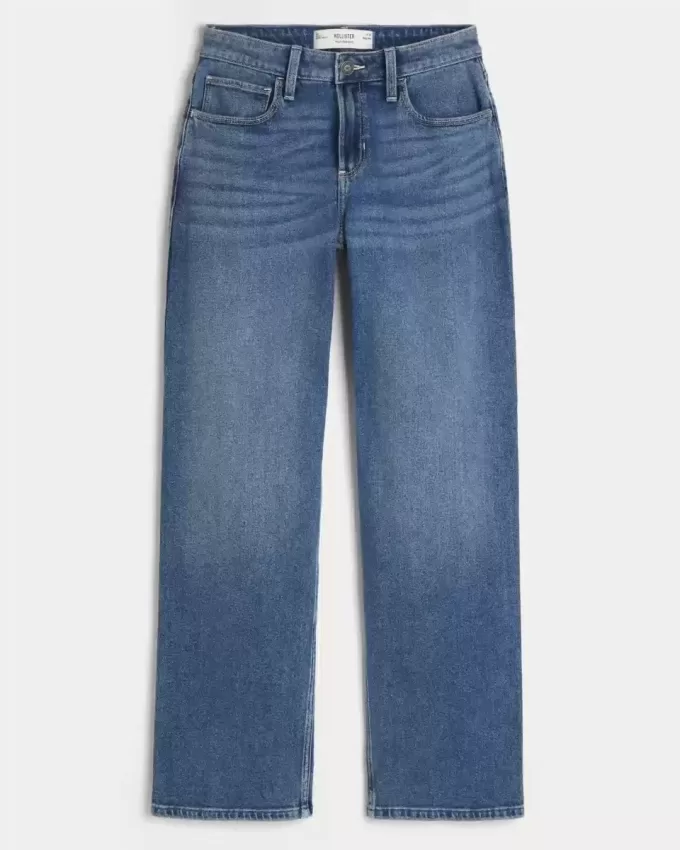 Jeans Dad a vita alta lavaggio scuro