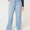 Jeans Dad Curvy a vita ultra alta e lavaggio medio