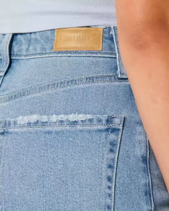 Jeans Dad Curvy a vita ultra alta e lavaggio medio