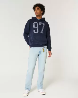 Jeans dritti lavaggio chiaro