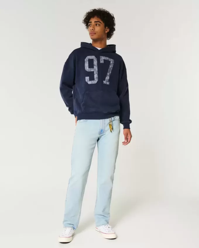 Jeans dritti lavaggio chiaro