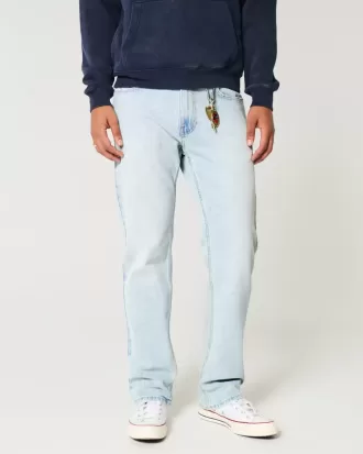 Jeans dritti lavaggio chiaro