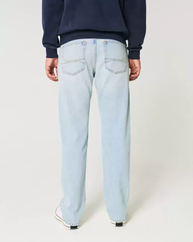 Jeans dritti lavaggio chiaro