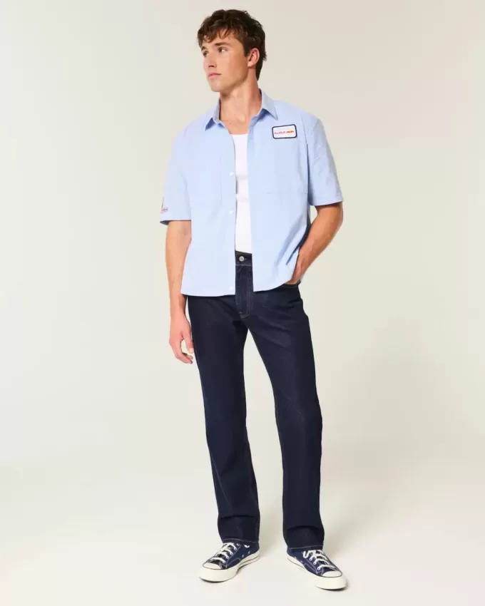 Jeans dritti lavaggio scuro