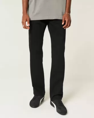 Jeans dritti neri anti-sbiadimento