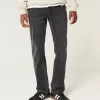 Jeans dritti neri lavati