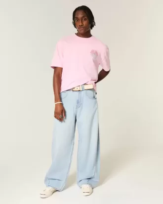 Jeans larghi a botte