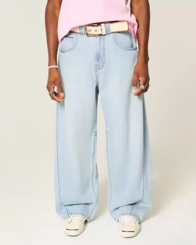 Jeans larghi a botte