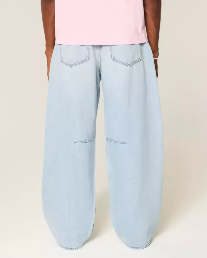 Jeans larghi a botte