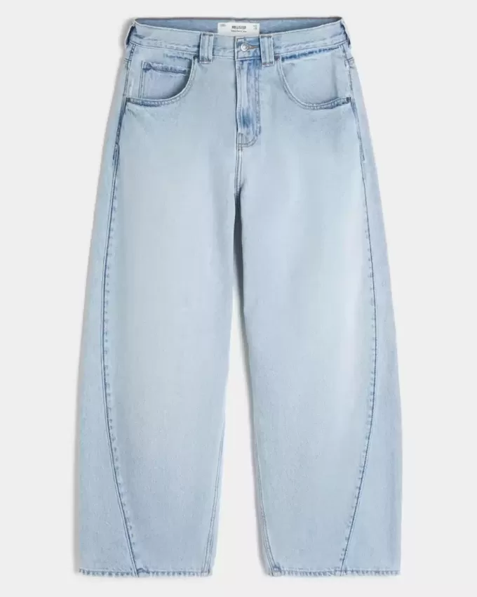 Jeans larghi a botte