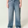 Jeans larghi a vita alta