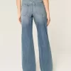 Jeans larghi a vita alta
