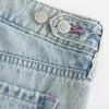 Jeans larghi a vita bassa e regolabile, lavaggio chiaro
