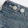 Jeans larghi a vita bassa e regolabile, lavaggio medio