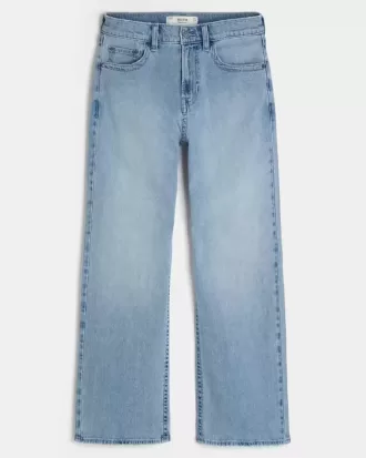 Jeans larghi bootcut lavaggio chiaro