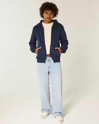 Jeans larghi bootcut lavaggio chiaro