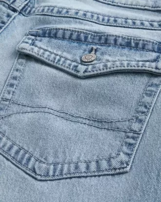 Jeans larghi bootcut lavaggio chiaro