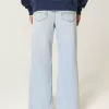 Jeans larghi bootcut lavaggio chiaro