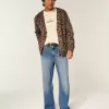Jeans larghi bootcut lavaggio medio