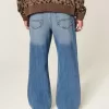 Jeans larghi bootcut lavaggio medio