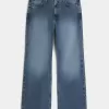 Jeans larghi bootcut lavaggio medio