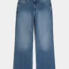 Jeans larghi bootcut lavaggio medio