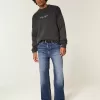 Jeans larghi bootcut lavaggio scuro