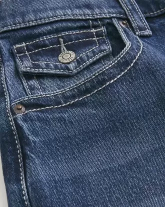 Jeans larghi bootcut lavaggio scuro