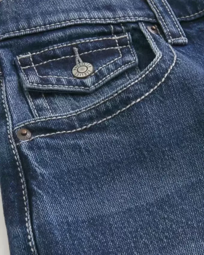 Jeans larghi bootcut lavaggio scuro
